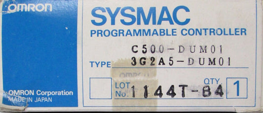 OMRON SYSMAC C500 DUM01 I/O Module Blank 3G2A5 DUM01