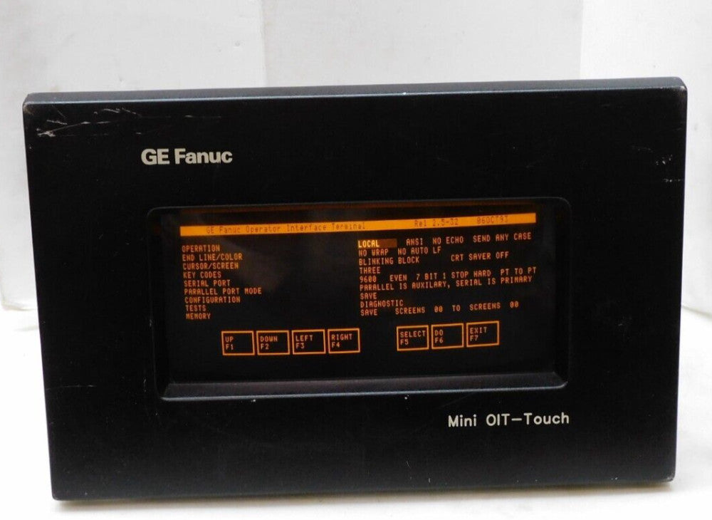 GE FANUC IWS-3005T-GE MINI OIT TOUCH SCREEN DISPLAY 120V 60Hz NO BATTERY PACK