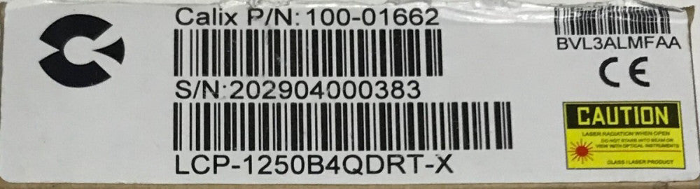CALIX 100 01662 SFP TRANSCIEVER Module LCP 1250B4QDRT X