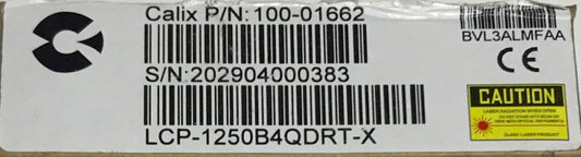 CALIX 100 01662 SFP TRANSCIEVER Module LCP 1250B4QDRT X