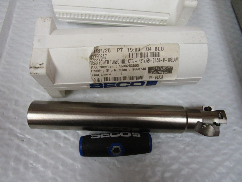 NEW SECO R217.69-01.50-0-18-3LAN INDEXABLE SQUARE SHOULDER END MILL