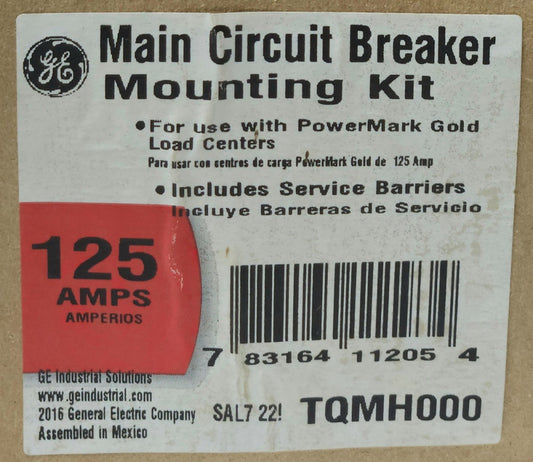 GENERAL ELECTRIC TQMH000 125 AMP Main Circuit Breaker Mounting Kit