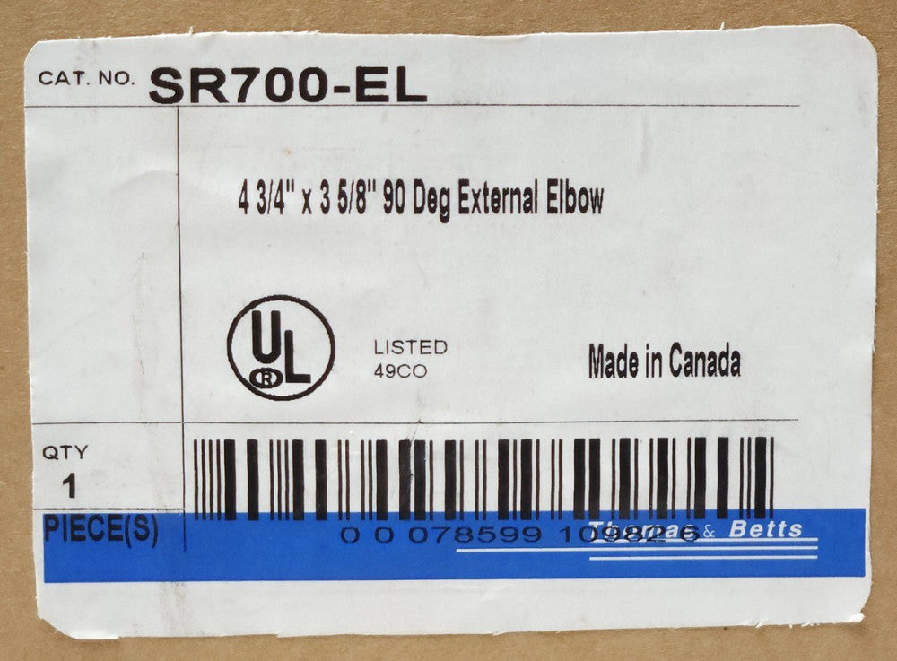 THOMAS & BETTS SR700-EL 90 Degree External ELBOW SR700 EL 4 3/4" x 3 5/8"