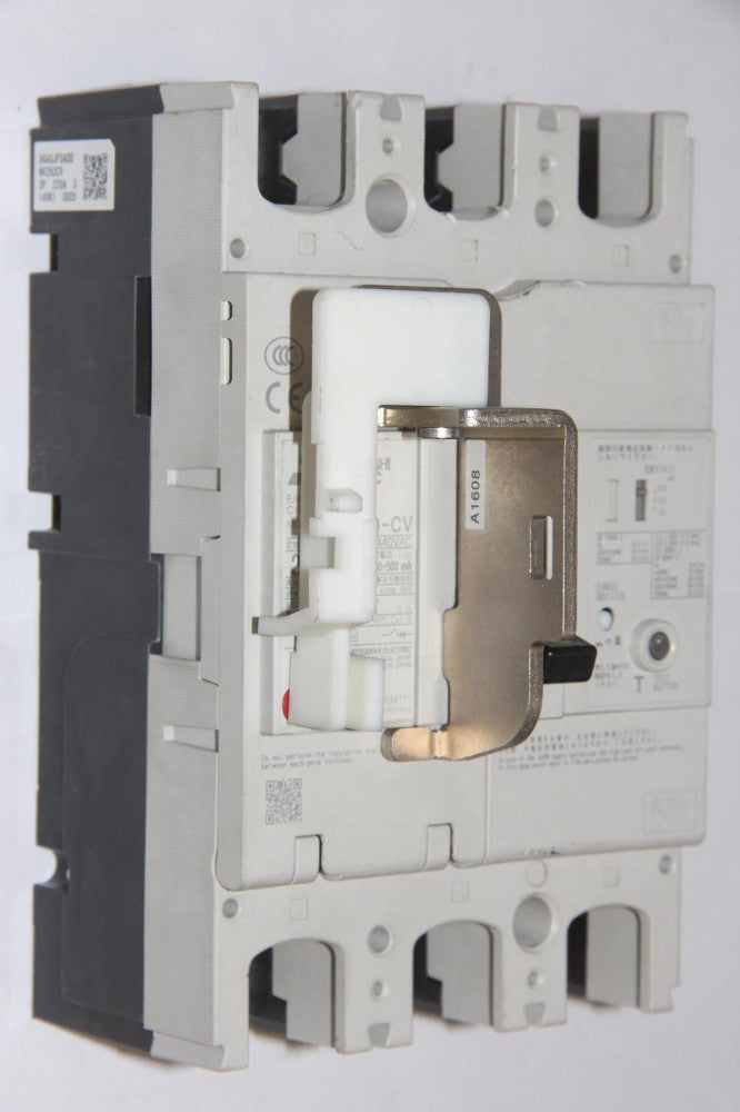 MITSUBISHI NV250-CV 225A 3-Pole Earth Leakage Circuit Breaker No Terminal Screws