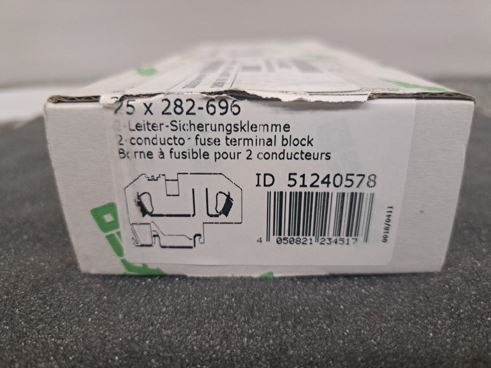 New, Wago, 282-696, Conn Fuse Terminal