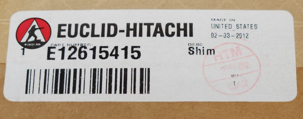 EUCLID HITACHI E12615415 Rear Wheel Metal Shim