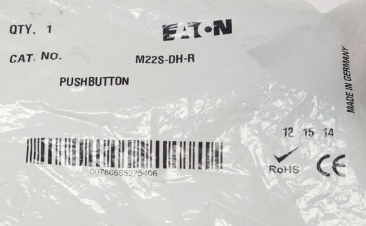 EATON M22S DH R Extended Red Pushbutton Operator With Latch M22S-DH-R