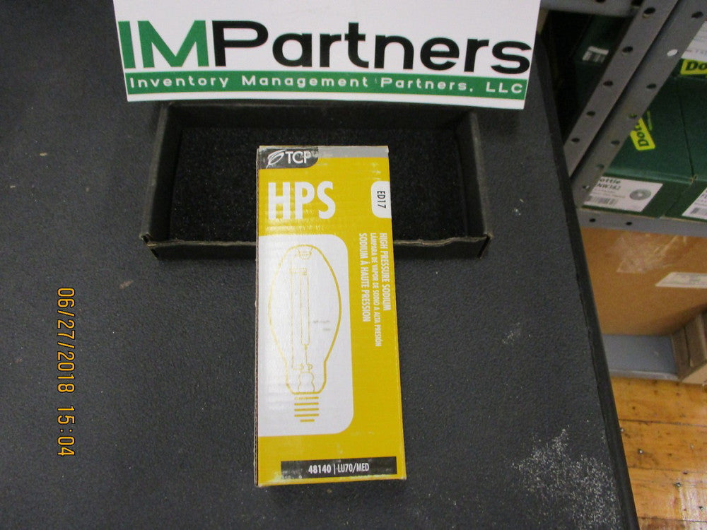 48140 TCP 70 Watt, ED17, High Pressure Sodium Bulb BRAND NEW! Lot of 7