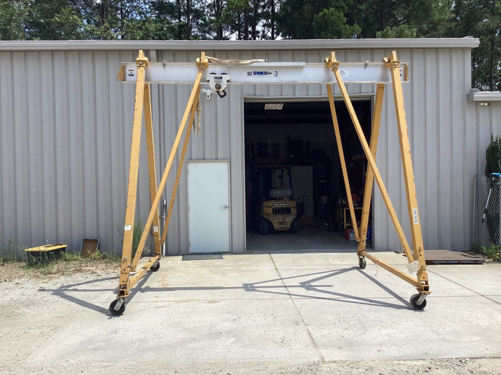 Spanco T Series 3 Ton Aluminum Beam Gantry Crane. 3T1518SA, Year 2018