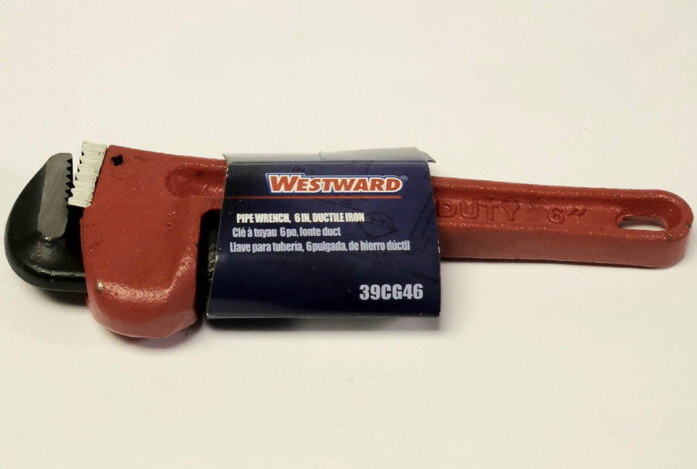 WESTWARD 39CG46 Ductile Iron 6" Pipe Wrench