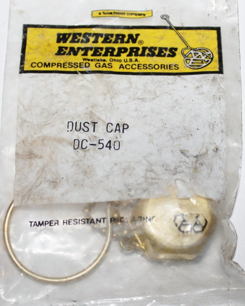 WESTERN ENTERPRISES DC-540 Brass Compressed Gas Dust Cap DC 540