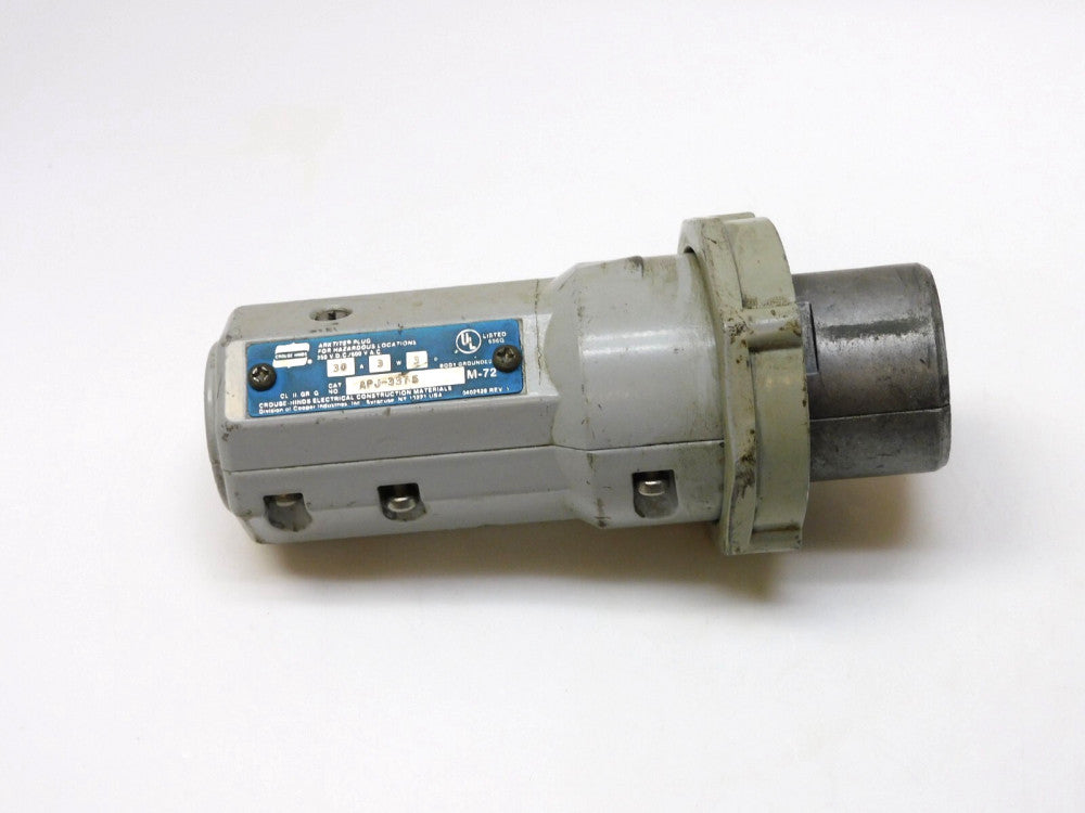 CROUSE-HINDS APJ-3375 ARKTITE PLUG FOR HAZARDOUS LOCATIONS 30A 3W 3P