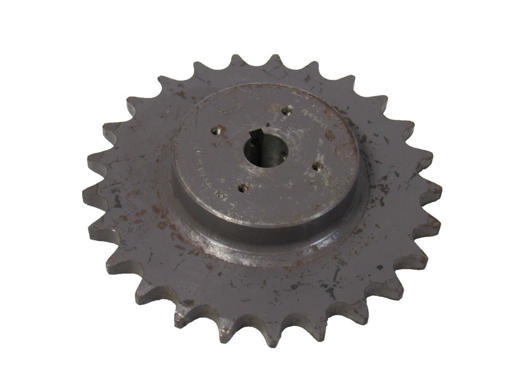 Browning 80B25 Single Roller Chain Sprocket 25 Tooth 1" Bore 8-1/2" Od 5/16"Kw