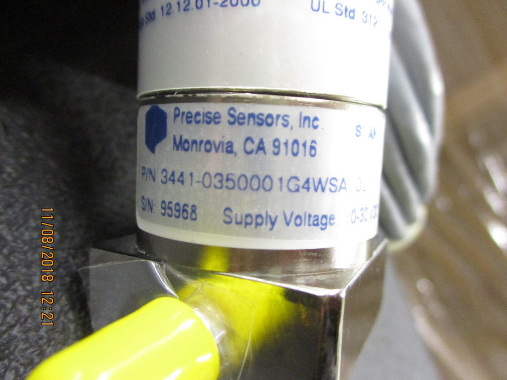 3441-0350001G4WSA10L, Precise Sensor Inc, Flow Sensor, Brand New!