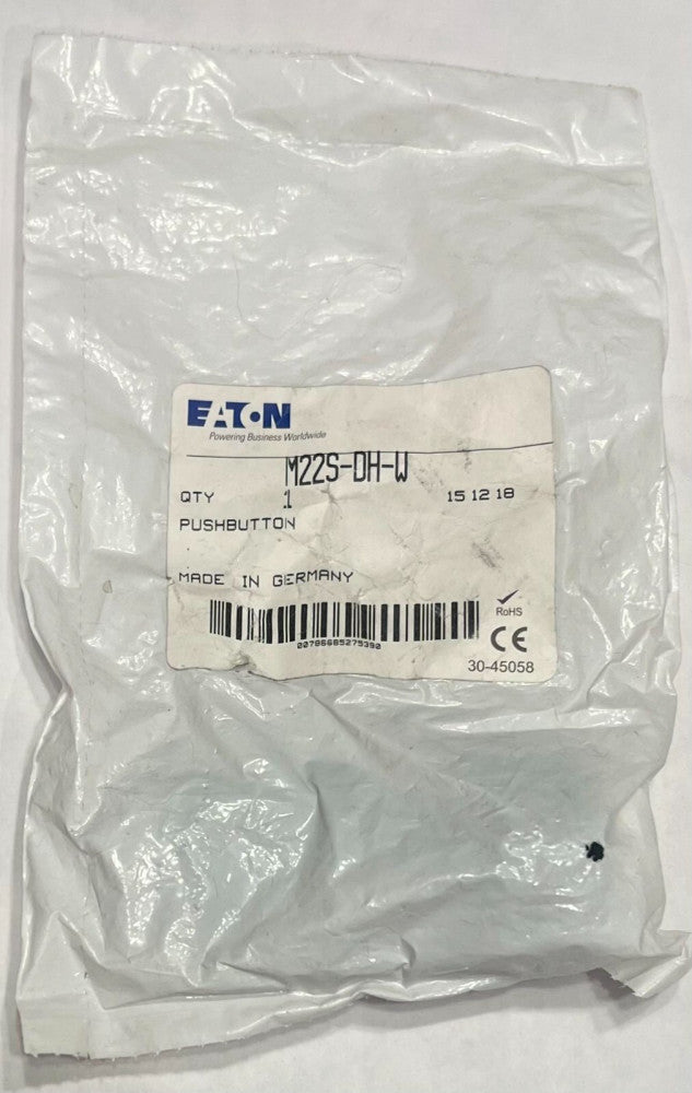 EATON M22S DH W White Push Button M22S-DH-W
