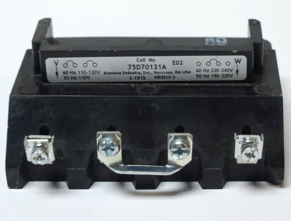 SIEMENS 75D70131A 200-208 VAC Size 4 Coil E02 S-2043