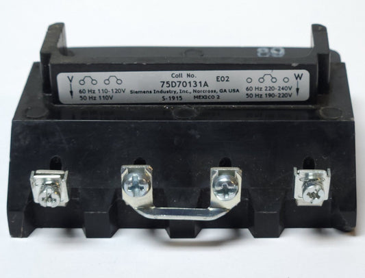 SIEMENS 75D70131A 200-208 VAC Size 4 Coil E02 S-2043