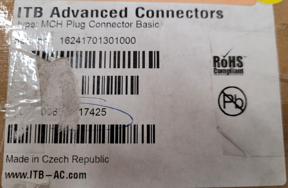 New, Harting, 16241701301000, Mch Plug Connector For Basic Side Mounting