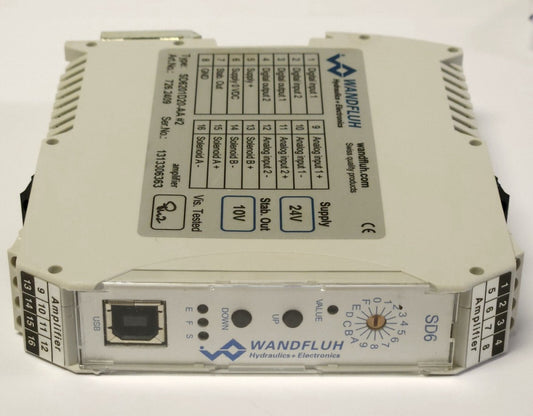 WANDFLUH SD201D20 AA #2 Type SD6 DRIVE CONTROLLER DIGITAL Amplifier Module 726