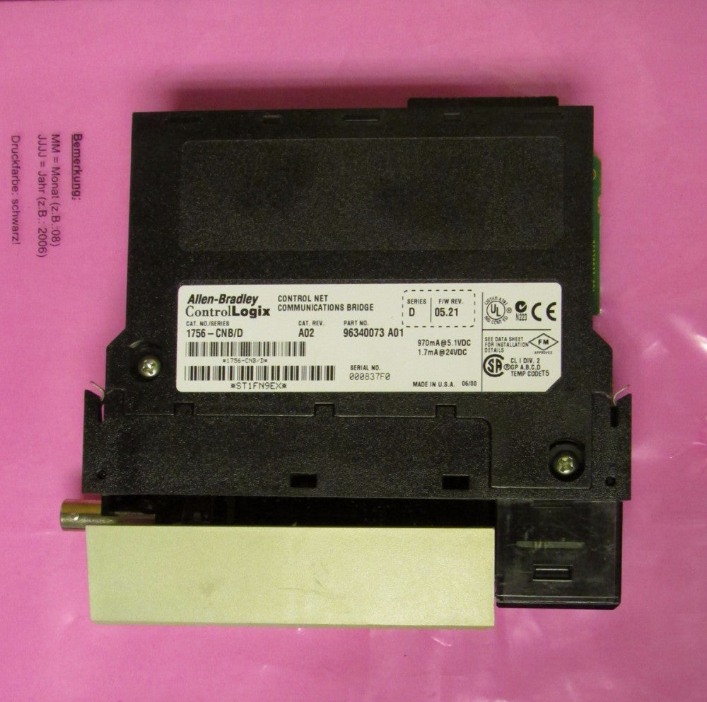 ALLEN BRADLEY Series D Control Net Communications Bridge 1756 CNB
