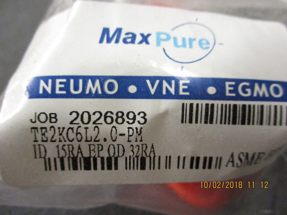 TE2KC6L2.0-PM Maxpure BPE Series 2 45 Degree Elbow, T316L Stainless BRAND NEW!