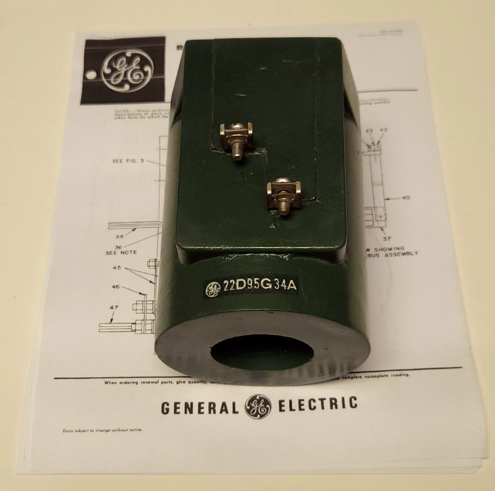 GENERAL ELECTRIC 22D95G34A IC2800 Contactor Operating Coil 220-240 VAC 250 VDC