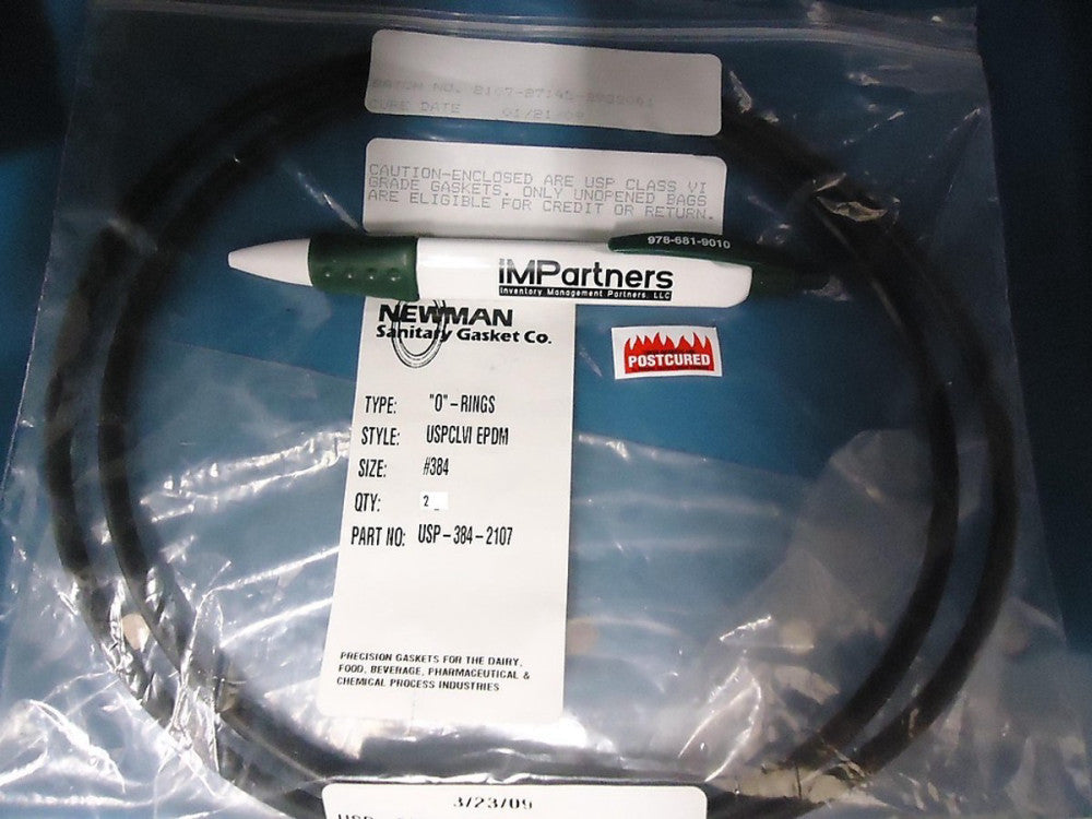 Newman USP-384-2107 O-ring. Brand New! 2 Pieces!