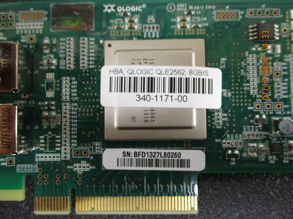 Qlogic - QLE2562-WB - Dual Port 8Gb PCI-E FC Network Adapter