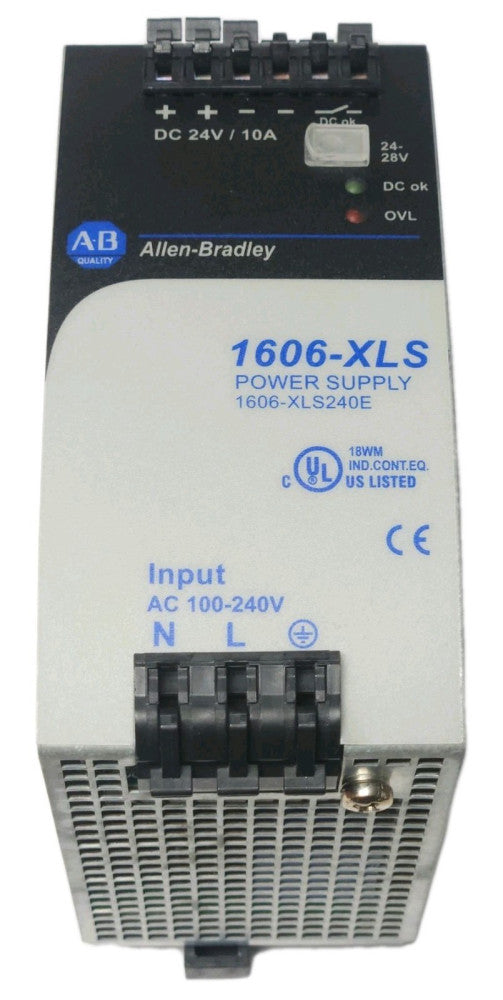 ALLEN BRADLEY 1606 XLS240E POWER Supply Module 1606-XLS Input 100-240 VAC Output