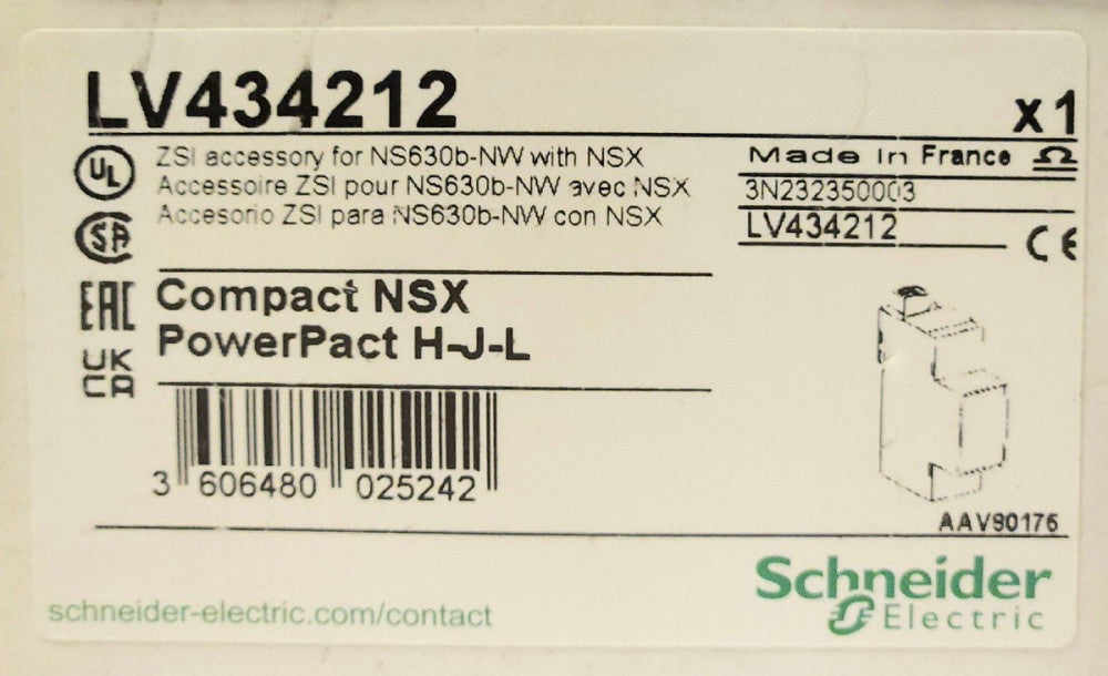 SCHNEIDER ELECTRIC LV434212 ZSI Accessory for NS6306 NW with NSX Compact NSX