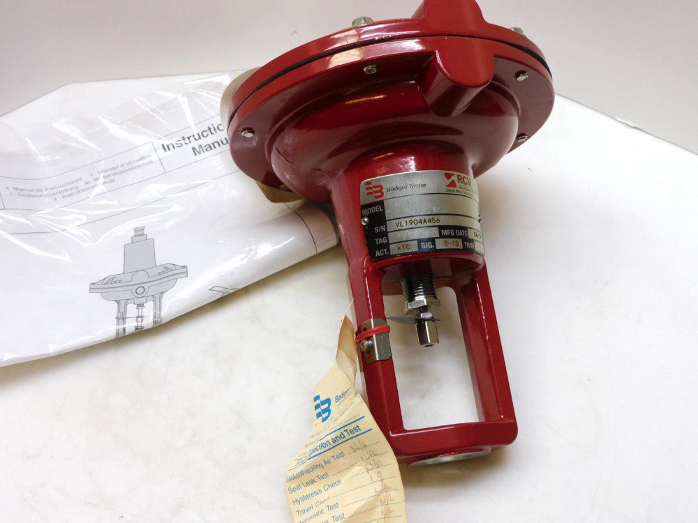 Badger Meter ATC Research Control Valve Actuator 3-15 1/4" npt