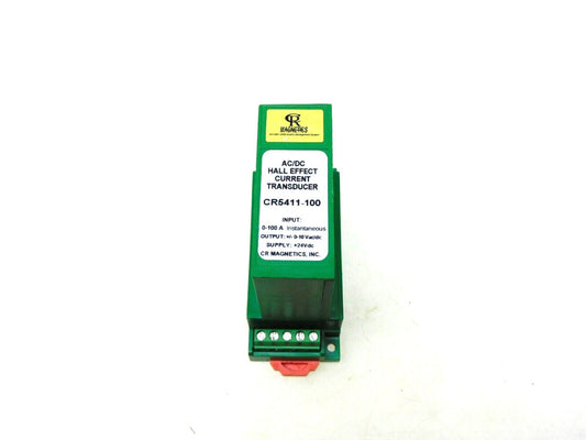 CR MAGNETICS AC/DC HALL EFFECT CURRENT TRANSDUCER CR5411-100 0-100A 24VDC