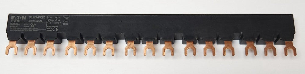 EATON B3.0/5-PKZ0 XTPAXCLKA5 44W18 PKZMO PKZ0 3 Phase Linking Buss Bar 63 AMP