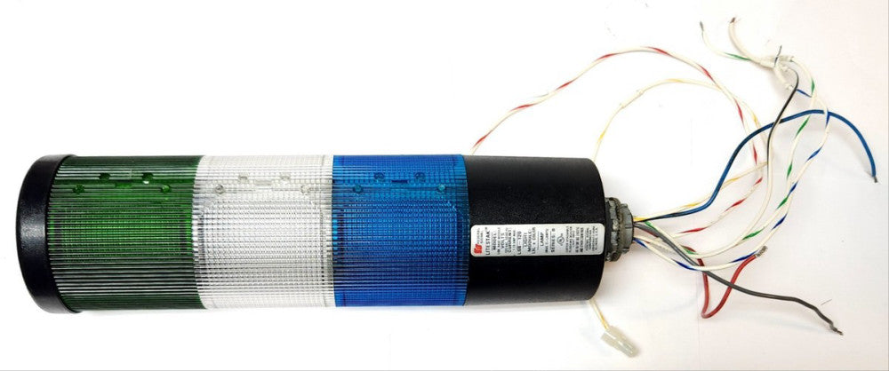 FEDERAL SIGNAL LITESTAK LSB LSB-120 BLUE GREEN & CLEAR White 120 VAC Light Stack