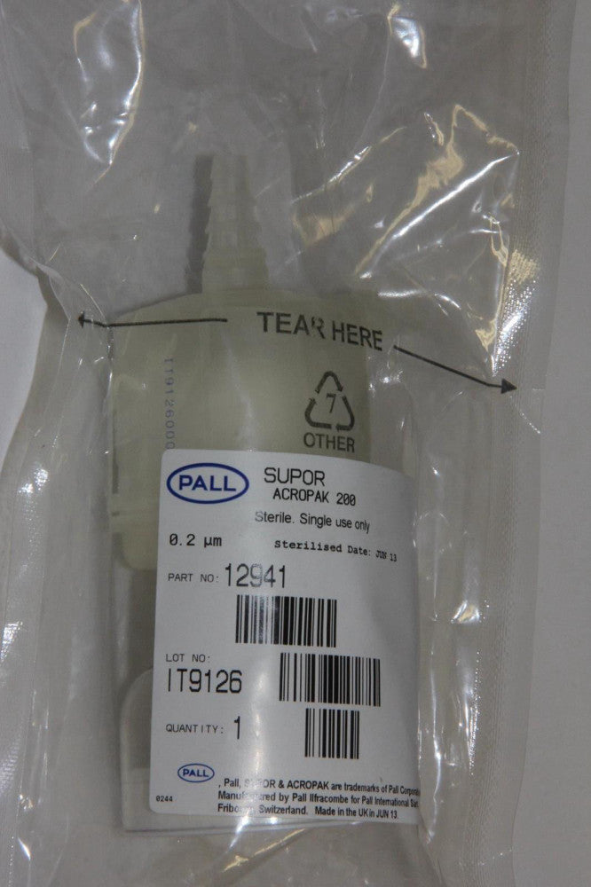 PALL 12941 Supor Acropak 200 Capsule with Supor Membrane 0.8/0.2 µm