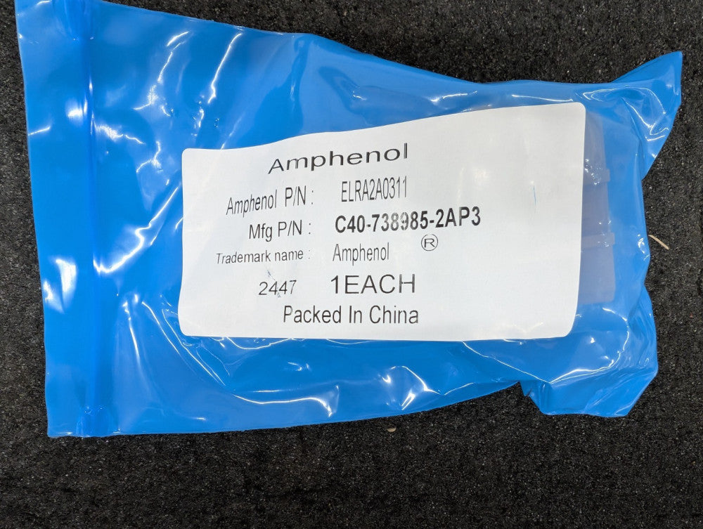 New, Amphenol, ELRA2A0311, 5.7MM EPOWER-LITE 2WAY RECEPTACLE