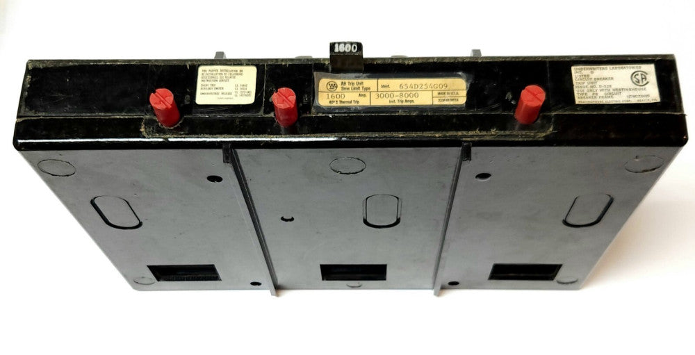 CUTLER HAMMER WESTINGHOUSE PB31600T Type PB Breaker 1600 AMP TRIP Unit 654D254G0