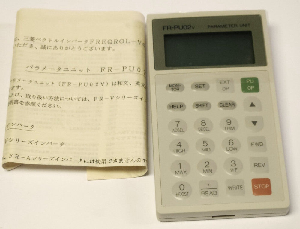 MITSUBISHI FR PU02V Parameter Unit Drive Control Keypad Module