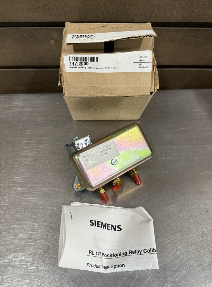 Siemens 147-2000 Powers Positioning Relay - New