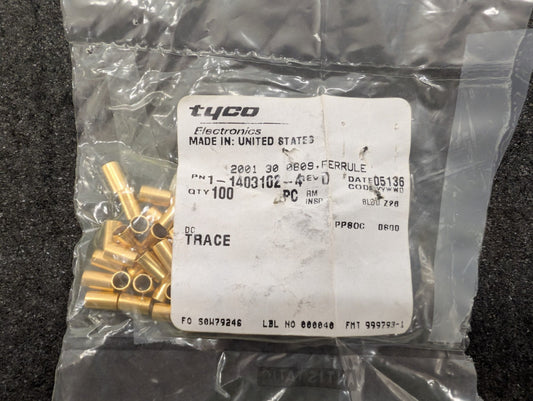 New, AMP/Tyco, 1-1403102-4, RF Connector