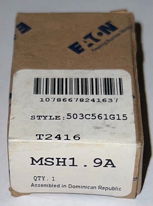 EATON CUTLER HAMMER MSH1.9A Thermal Overload Relay Heater Element MSH1 9A