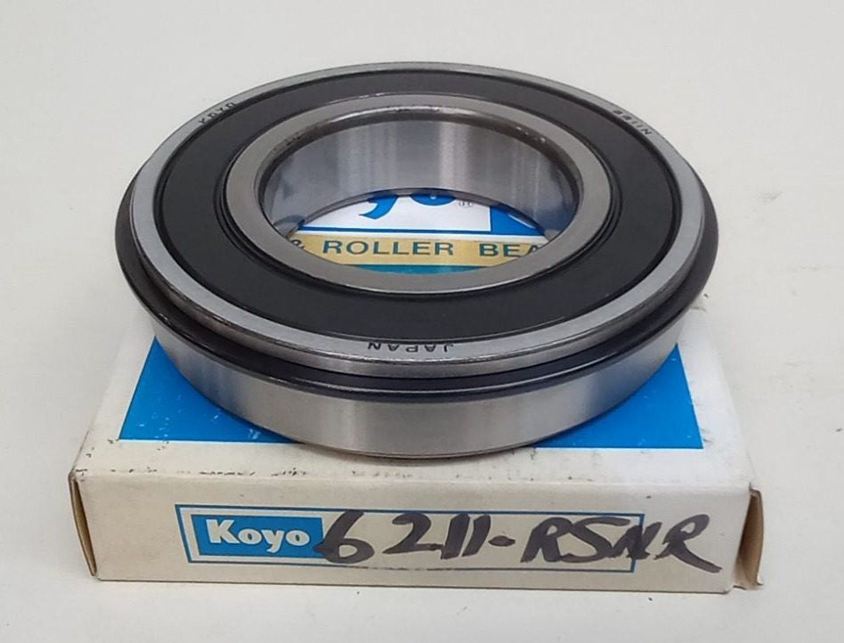 Koyo 6211-RSNR Ball Bearing Deep Groove 55X100X21mm Single Sealed With Snap Ring