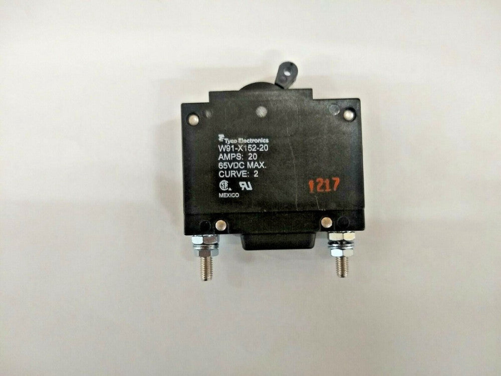 New, Amp/Tyco, W91-X152-20, CIR BRKR MAG-HYDR 20A 65VDC