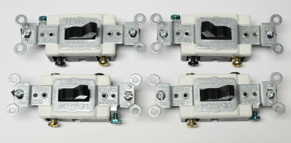 LOT OF 4 LEVITON CS320-2E 168 CS320 02E 20 AMP 12- 277 VAC Commercial Grade 3 WA