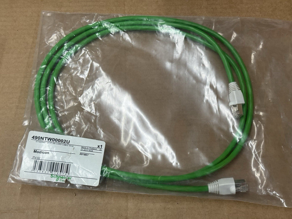 Schneider 490NTW00002U Modicon Ethernet SFTP 2M Cord Cable W/ UL - New
