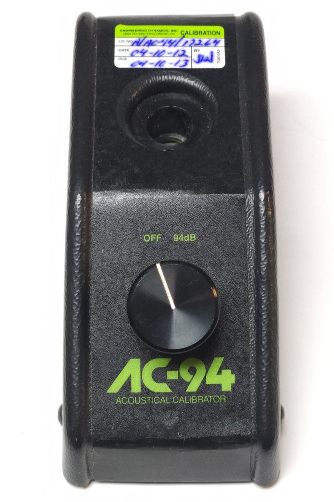 AMETEK DUPONT AC-94 MK-2 MK-3 ACOUSTICAL DOSIMETER CALIBRATOR 94 dB