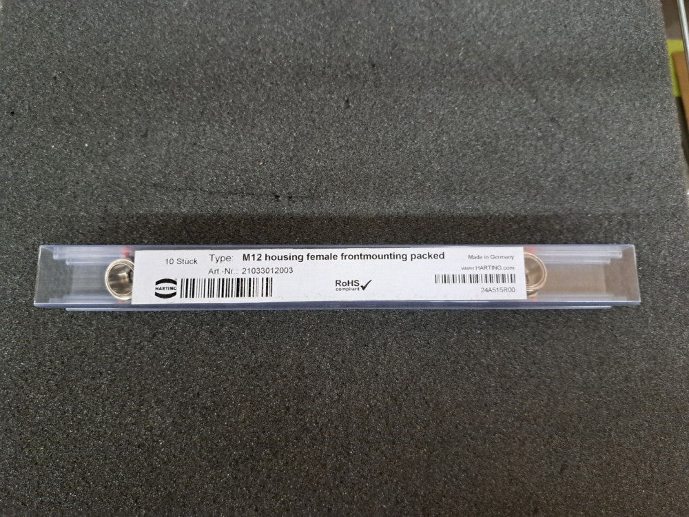 New, Harting, 21033012003, CONN INSERT SHELL FMALE PNL MT, Sold as a lot of 10