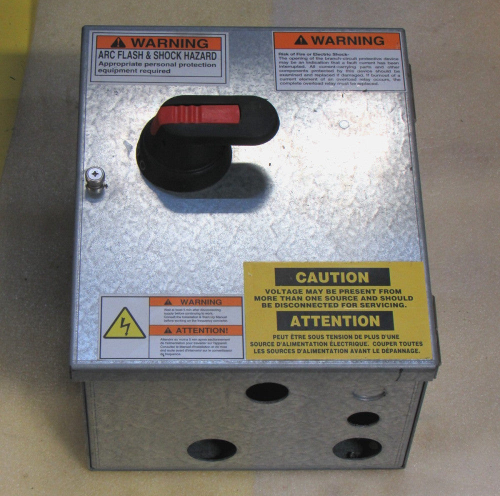 ABB DISCONNECT SWITCH W/ ENCLOSURE OS60GJ12 60 A AMP 3PH 600VAC - USED