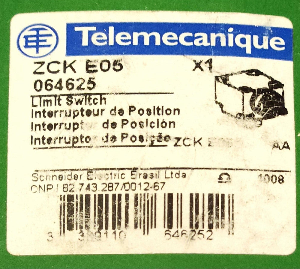SCHNEIDER ELECTRIC TELEMECANIQUE ZCKE05 Limit Switch Operating Head 8B 1328 ZCK