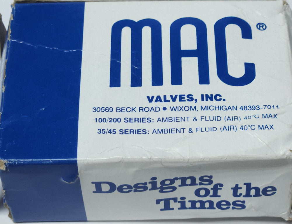 MAC 611B 11 611BA 24 VDC Electric Solenoid Valve 150 PSI 8.5 WATT